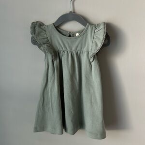 Quincy Mae Dress Green 18–24M